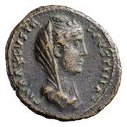 As - Faustina the Elder AETERNITAS S C; Providentia obverse image