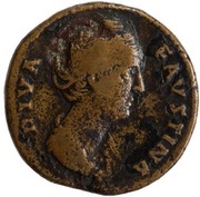 As - Faustina the Elder AETERNITAS S C obverse image