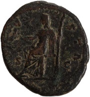 As - Faustina the Elder AVGVSTA S C; Ceres, Rome, 141 reverse image