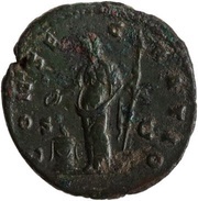 As - Faustina the Elder CONSECRATIO S C; Vesta, Rome, 141 reverse image