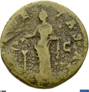 As - Faustina the Elder PIETAS AVG S C; Pietas, Rome, 141 reverse image