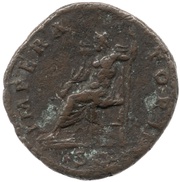 As - Antoninus Pius IMPERATOR II S C; Jupiter, Rome, 143-144 reverse image