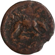 As - Antoninus Pius IMPERATOR II S C; Romulus and Remus, Rome, 143-144 reverse image