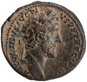 As - Antoninus Pius IMPERATOR II S C LIBERT S C; Libertas obverse image