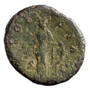 As - Marcus Aurelius CONCORDIA S C; Concordia, Rome, 145 reverse image