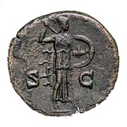 As - Marcus Aurelius S C; Minerva, Rome, 145 reverse image