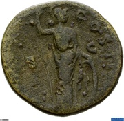 As - Marcus Aurelius TR POT COS II S C; Minerva, Rome, 145 reverse image