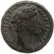 As - Antoninus Pius PAX AVG S C; Pax obverse image