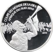 1000 Francs World Cup, Cameroon, 2010 reverse image