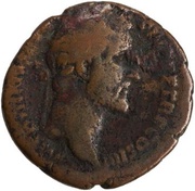 As - Antoninus Pius S P Q R OPTIMO PRINCIPI S C obverse image