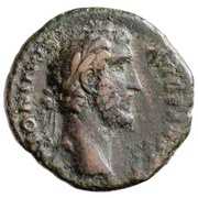 As - Antoninus Pius TR POT COS IIII S C; Ceres obverse image