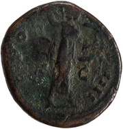 As - Antoninus Pius TR POT COS IIII S C; Minerva, Rome, 145-161 reverse image