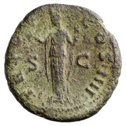 As - Antoninus Pius TR POT COS IIII S C; Aeternitas, Rome, 145-161 reverse image
