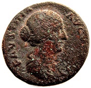 As - Faustina the Younger AVGVSTI PII FIL S C; Venus obverse image