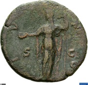As - Faustina the Younger IVNO S C; Juno, Rome, 145-161 reverse image