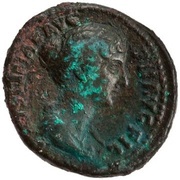 As - Faustina the Younger PVDICITIA S C; Pudicitia obverse image
