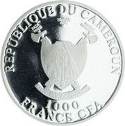 1000 Francs Gorilla and infant obverse image
