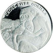 1000 Francs Gorilla and infant, Cameroon, 2011 reverse image