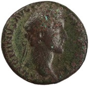 As - Antoninus Pius PRIMI DECENNALES COS IIII S C obverse image