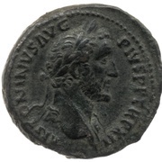 As - Antoninus Pius FELICITAS AVG COS IIII S C; Felicitas obverse image