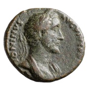 As - Antoninus Pius MVNIFICENTIA AVG COS IIII S C obverse image