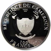 1000 Francs Walking gorilla obverse image