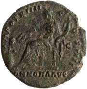 As - Antoninus Pius TR POT XIIII COS IIII ANNONA AVG S C; Annona, Rome, 150-151 reverse image