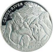 1000 Francs Gorillas reverse image