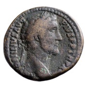 As - Antoninus Pius ANNONA AVG COS IIII S C; Annona obverse image