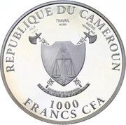 1000 Francs Cross-country skiing obverse image