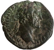 As - Antoninus Pius TR POT XIX COS IIII S C; Annona obverse image