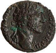 As - Antoninus Pius TR POT XIX COS IIII S C; Providentia obverse image
