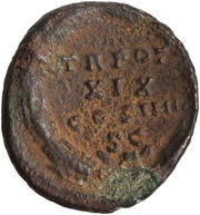 As - Antoninus Pius TR POT XIX COS IIII S C, Rome, 155-156 reverse image
