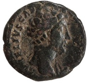 As - Marcus Aurelius TR POT XI COS II S C; Asclepius obverse image