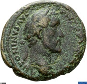 As - Antoninus Pius AEDE DIVI AVG REST COS IIII S C obverse image