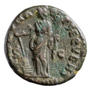 As - Antoninus Pius FORTVNA OBSEQVENS COS IIII S C; Fortuna, Rome, 158-159 reverse image