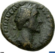 As - Antoninus Pius VOTA SOL DECENN II COS IIII S C obverse image