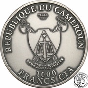 1000 Francs Leopard; coloured obverse image