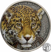 1000 Francs Leopard; coloured, Cameroon, 2013 reverse image