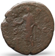As - Antoninus Pius TR POT XXIII COS IIII S C; Genius, Rome, 159-160 reverse image