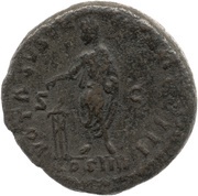 As - Antoninus Pius VOTA SVSCEPTA DEC III COS IIII S C, Rome, 159-160 reverse image