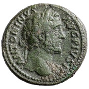 As - Antoninus Pius TR POT XXIIII COS IIII S C; Aeternitas obverse image