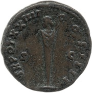 As - Antoninus Pius TR POT XXIIII COS IIII S C, Rome, 160-161 reverse image