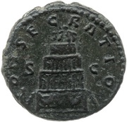 As - Antoninus Pius Divus CONSECRATIO S C, Rome, 161 reverse image