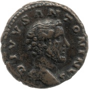 As - Antoninus Pius Divus DIVO PIO S C obverse image