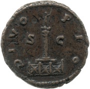 As - Antoninus Pius Divus DIVO PIO S C, Rome, 161 reverse image