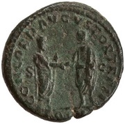 As - Lucius Verus and Marcus Aurelius CONCORD AVGVSTOR TR P II COS II S C, Rome, 161-162 reverse image