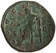 As - Faustina the Younger CONCORDIA S C; Concordia and Spes, Rome, 161-176 reverse image