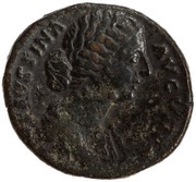 As - Faustina the Younger DIANA LVCIFERA S C; Diana obverse image