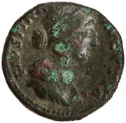 As - Faustina the Younger IVNONI REGINAE S C; Juno obverse image